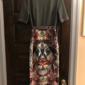 Ted Baker short sleeved sheath dress